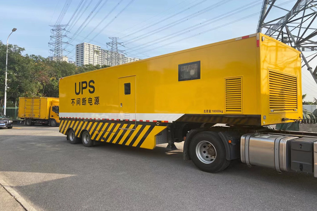 文峰发电机租赁施工现场